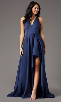 High-Low V-Neck Prom Dress by PromGirl