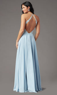  Open-Back Long Prom Dress by PromGirl