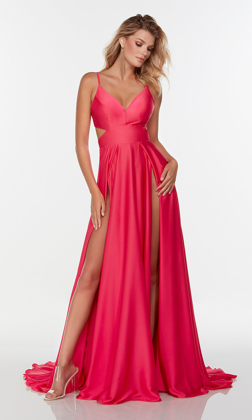 Hot Pink Long Formal Dress La Femme Coral Pink Prom Dress Pastel Pink Prom Dress La Hot Pink Long Formal Dress La Femme Coral Pink Prom Dress Pastel Pink Prom Dress La
