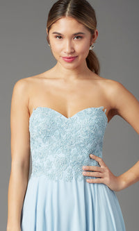  PromGirl Long Strapless Sweetheart Prom Dress