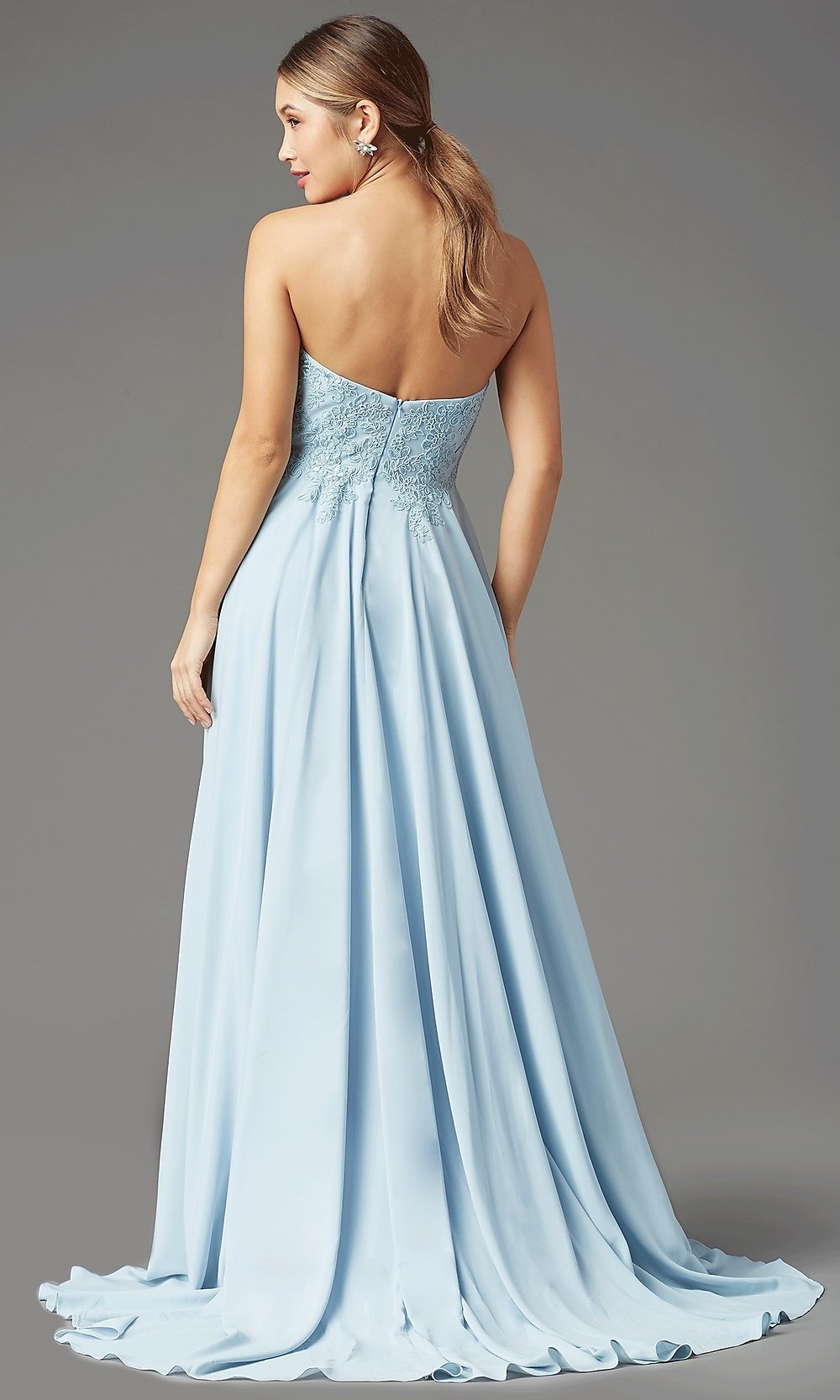  PromGirl Long Strapless Sweetheart Prom Dress
