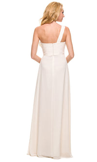  Sweetheart Long One-Shoulder Formal Evening Gown