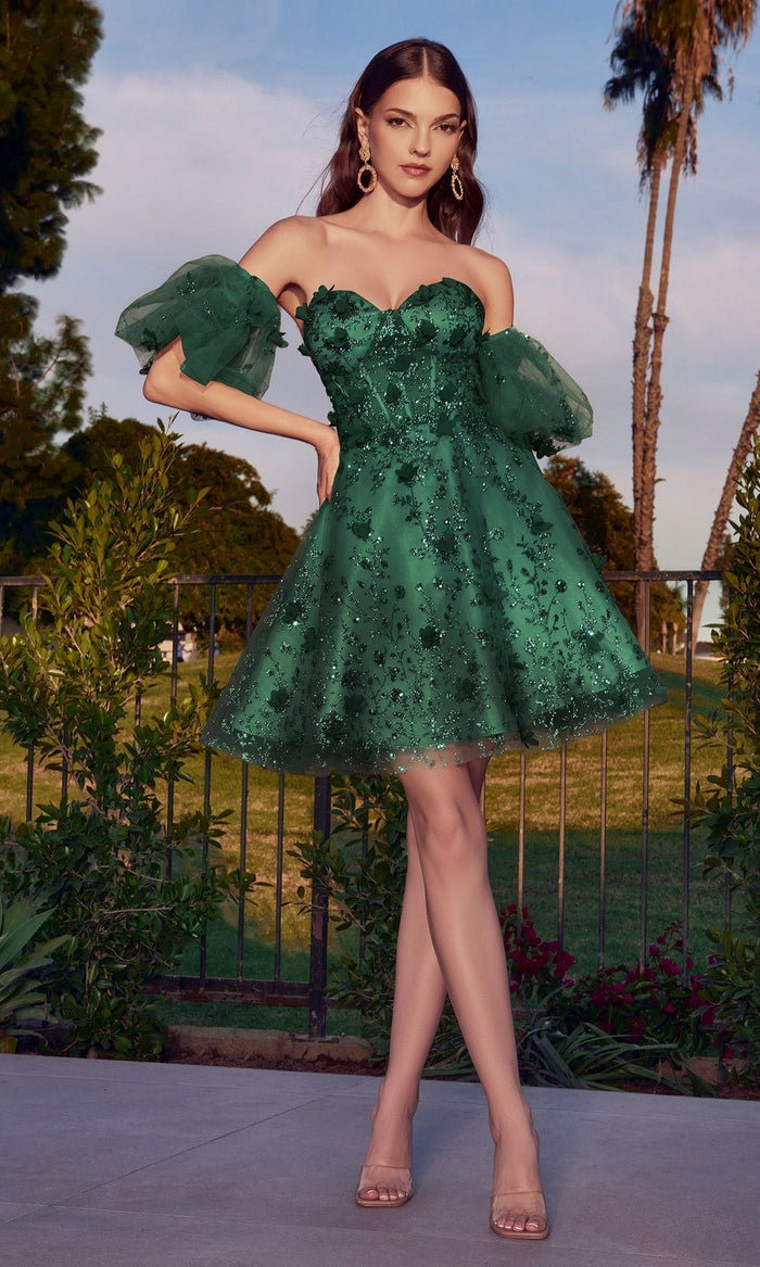 Emerald Ladivine Short Party Dress KV1089