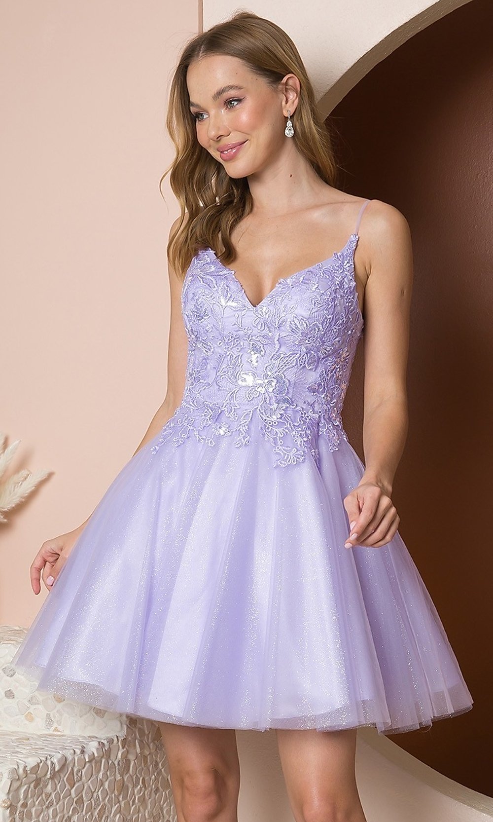 Lilac dress short hotsell