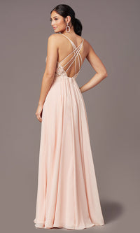  PromGirl Long Formal Prom Dress with Embroidery