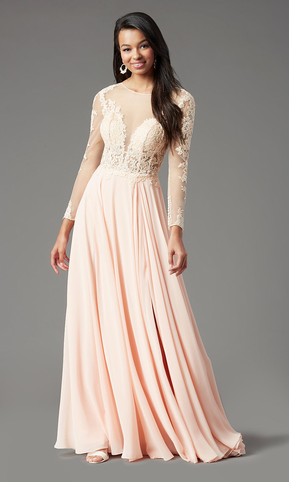 Promgirl long sleeve dresses sale
