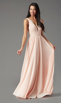 Macaron Grecian-Style Long Formal Prom Dress by PromGirl