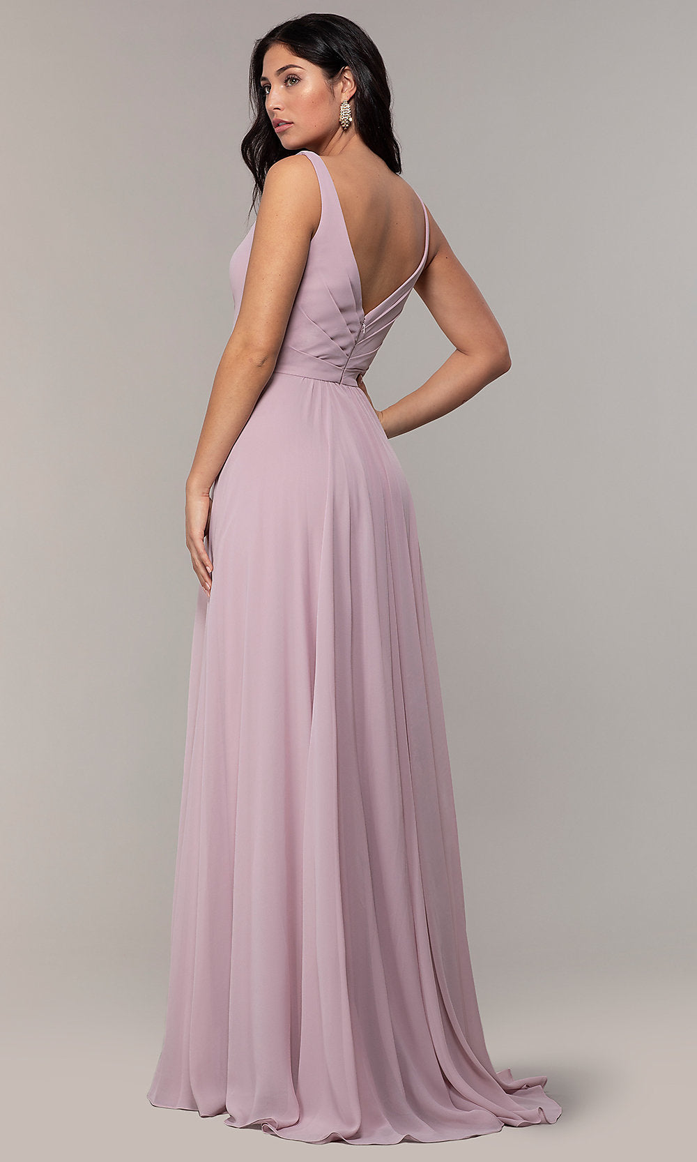  Long Faviana Classic V-Neck Formal Gown