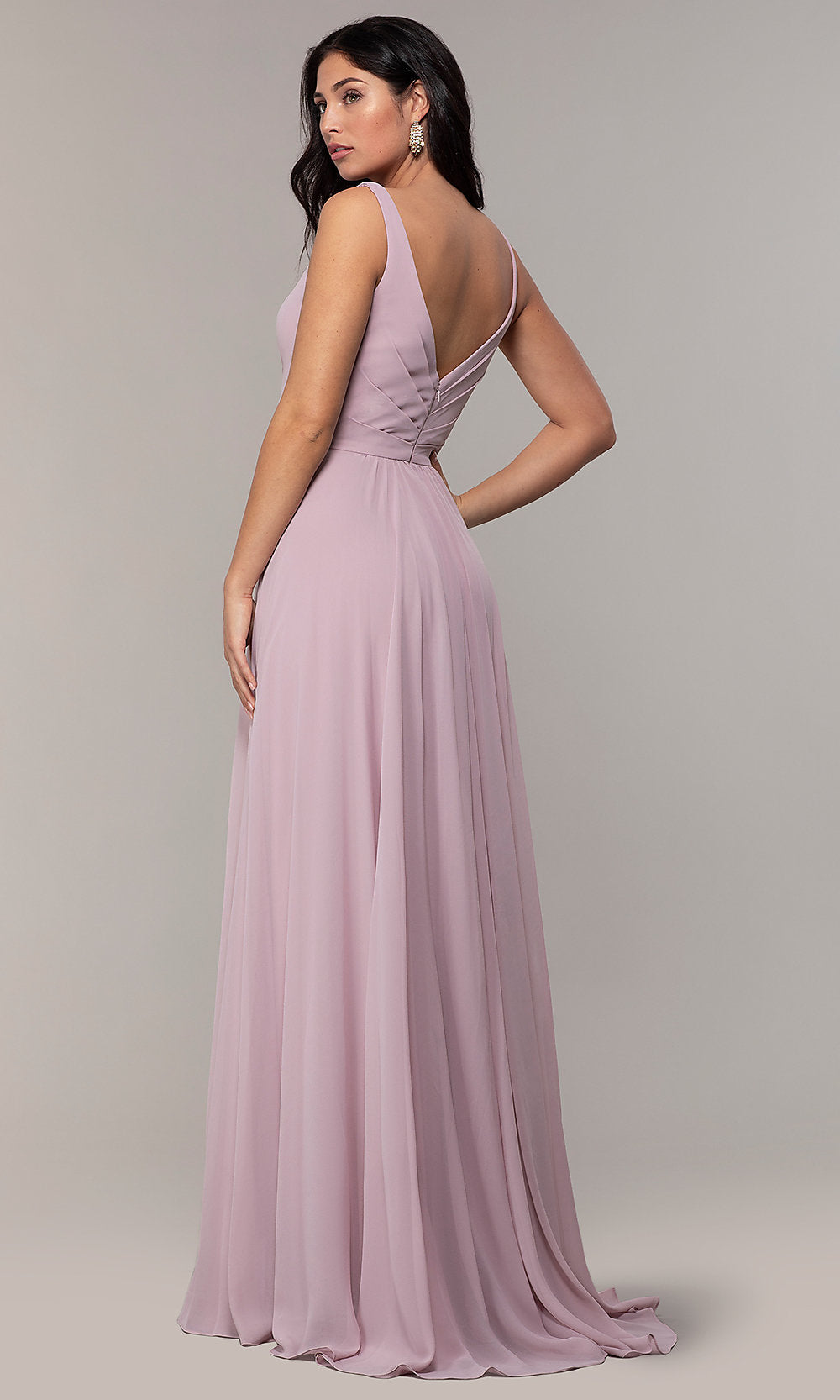  Long Faviana Classic V-Neck Formal Gown