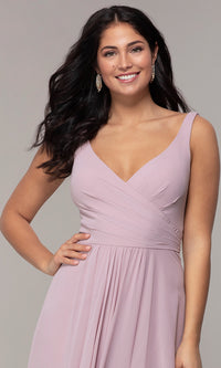  Long Faviana Classic V-Neck Formal Gown