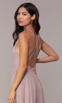  Chiffon Simply Prom Dress with Adjustable Straps