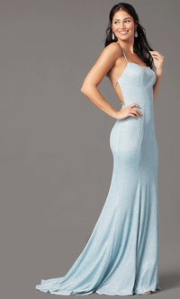  Open-Back Corset Long Prom Dress by PromGirl
