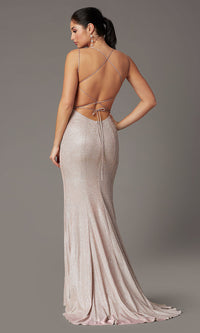  Open-Back Corset Long Prom Dress by PromGirl