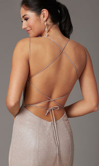  Open-Back Corset Long Prom Dress by PromGirl