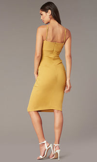  Knee-Length Sheath Wedding Guest Dress