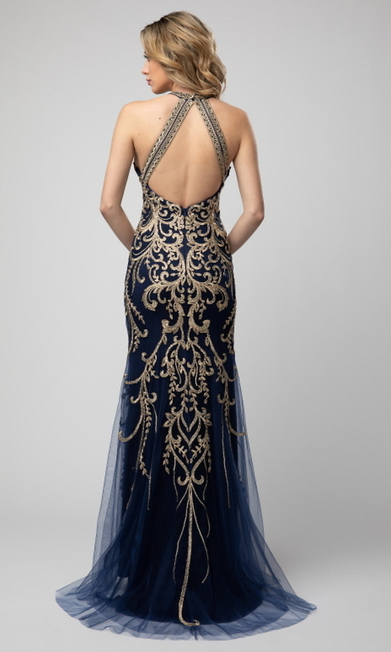 Shail K - Two Piece Ornately Beaded Bustier Mermaid Prom Dress 4039 main image 1