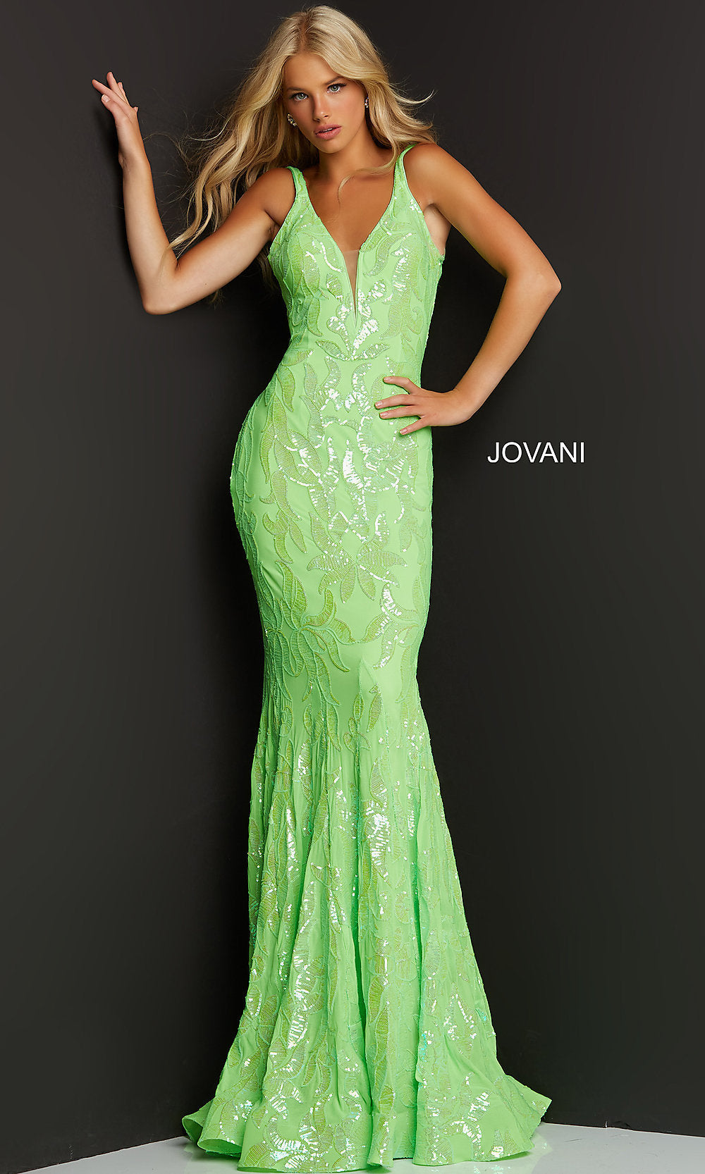 Long Sexy Sequin Mermaid Formal Prom Dress by Jovani