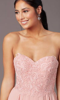  PromGirl Long Strapless Sweetheart Prom Dress