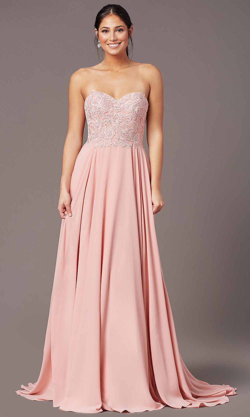  PromGirl Long Strapless Sweetheart Prom Dress