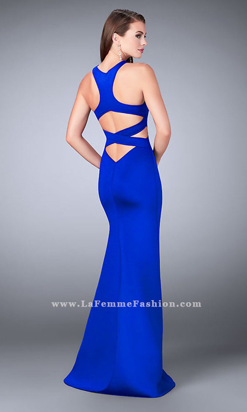  La Femme Prom Dress with Cut Outs