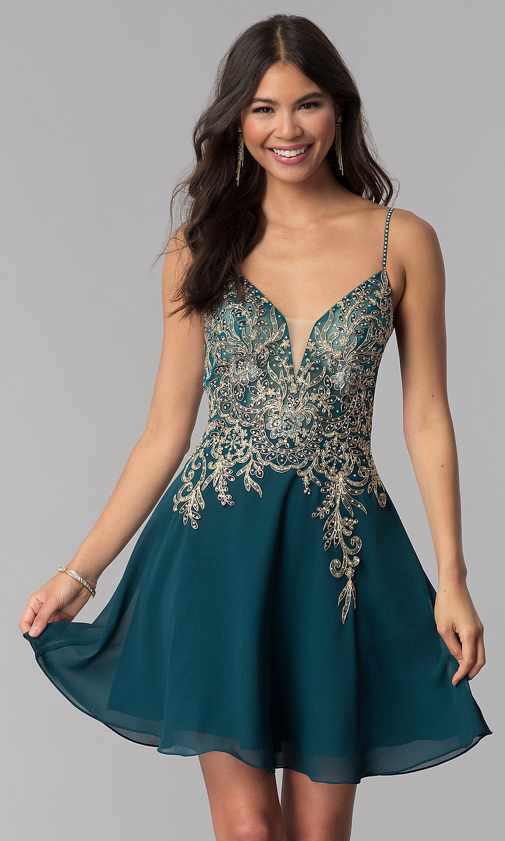Open-Back Short JVNX by Jovani Homecoming Party Dress