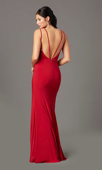  Backless Long Knit Formal Prom Dress by PromGirl