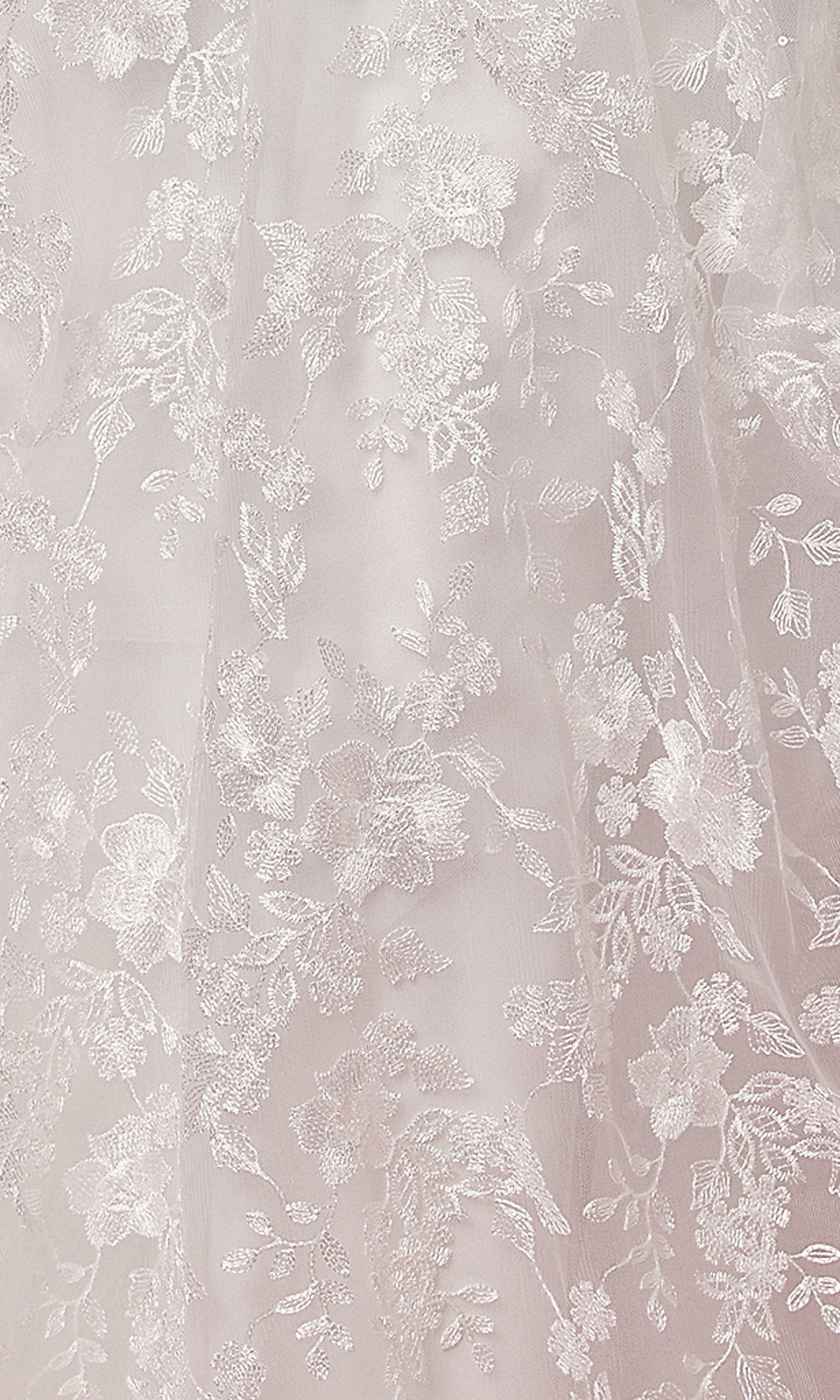  White Lace Long Ball-Gown Wedding Dress
