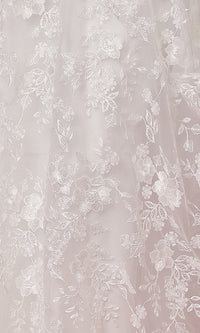  White Lace Long Ball-Gown Wedding Dress
