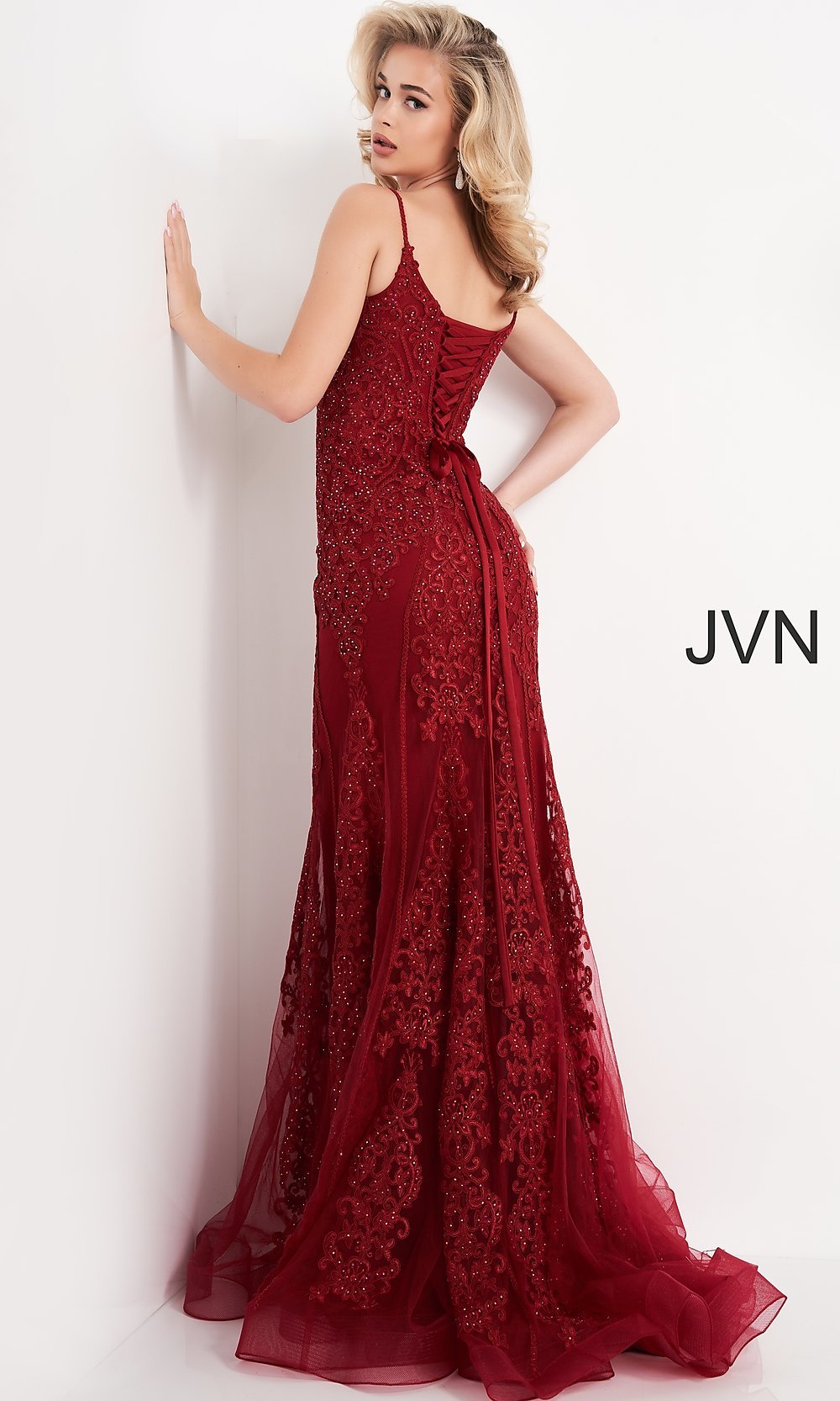  Corset-Bodice Sequin JVN by Jovani Formal Dress