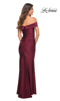  Off-the-Shoulder Tight Long Prom Dress by La Femme