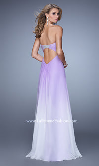  La Femme Strapless A-Line Prom Dress with Beads